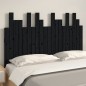 vidaXL Cabecero de cama de pared madera maciza pino negro 127,5x3x80cm vidaXL Cabecero de cama de pared madera maciza pino negro 127,5x3x80cm