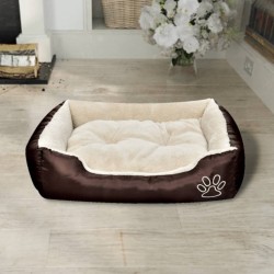 vidaXL Cama para perro con cojín acolchado talla M