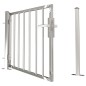 vidaXL Puerta de jardín de acero inoxidable 100x75 cm vidaXL Puerta de jardín de acero inoxidable 100x75 cm