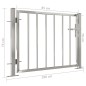 vidaXL Puerta de jardín de acero inoxidable 100x75 cm vidaXL Puerta de jardín de acero inoxidable 100x75 cm