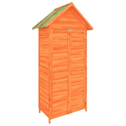 vidaXL Cobertizo herramientas jardín madera pino marrón 89x52,5x175 cm