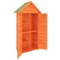 vidaXL Cobertizo herramientas jardín madera pino marrón 89x52,5x175 cm vidaXL Cobertizo herramientas jardín madera pino marrón 89x52,5x175 cm