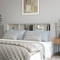 vidaXL Mueble cabecero gris hormigón 220x18,5x104,5 cm vidaXL Mueble cabecero gris hormigón 220x18,5x104,5 cm