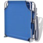 vidaXL Tumbona de jardín con toldo acero azul vidaXL Tumbona de jardín con toldo acero azul