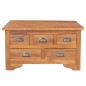 vidaXL Mesa de centro con tapa abatible madera teca macizo 65x64x35 cm vidaXL Mesa de centro con tapa abatible madera teca macizo 65x64x35 cm
