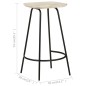 vidaXL Taburetes de cocina 4 unidades madera maciza de mango vidaXL Taburetes de cocina 4 unidades madera maciza de mango