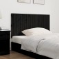 vidaXL Cabecero de cama pared madera maciza pino negro 127,5x3x60 cm