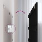 vidaXL Cabecero de cama pared madera maciza pino negro 127,5x3x60 cm