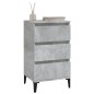 vidaXL Mesita de noche madera contrachapada gris hormigón 40x35x70 cm vidaXL Mesita de noche madera contrachapada gris hormigón 40x35x70 cm