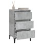 vidaXL Mesita de noche madera contrachapada gris hormigón 40x35x70 cm vidaXL Mesita de noche madera contrachapada gris hormigón 40x35x70 cm