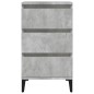 vidaXL Mesita de noche madera contrachapada gris hormigón 40x35x70 cm vidaXL Mesita de noche madera contrachapada gris hormigón 40x35x70 cm