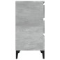vidaXL Mesita de noche madera contrachapada gris hormigón 40x35x70 cm vidaXL Mesita de noche madera contrachapada gris hormigón 40x35x70 cm