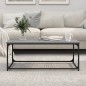 vidaXL Mesa de centro madera y hierro gris Sonoma 102x50x40 cm vidaXL Mesa de centro madera y hierro gris Sonoma 102x50x40 cm