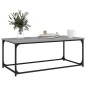 vidaXL Mesa de centro madera y hierro gris Sonoma 102x50x40 cm vidaXL Mesa de centro madera y hierro gris Sonoma 102x50x40 cm