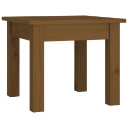 vidaXL Mesa de centro madera maciza de pino marrón miel 35x35x30 cm