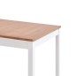 vidaXL Mesa de comedor de madera de pino blanco y marrón 180x90x73 cm vidaXL Mesa de comedor de madera de pino blanco y marrón 180x90x73 cm
