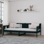 vidaXL Sofá cama madera maciza de pino negro 90x200 cm vidaXL Sofá cama madera maciza de pino negro 90x200 cm