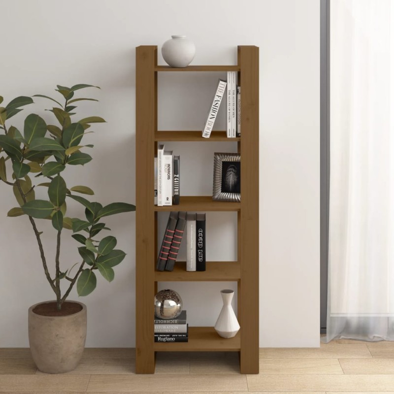 vidaXL Estantería/divisor espacios madera marrón miel 60x35x160 cm vidaXL Estantería/divisor espacios madera marrón miel 60x35x160 cm