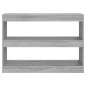 vidaXL Estantería/divisor de espacios gris Sonoma 100x30x72 cm