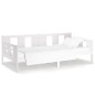 vidaXL Sofá cama madera maciza de pino blanco 80x200 cm vidaXL Sofá cama madera maciza de pino blanco 80x200 cm