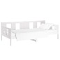 vidaXL Sofá cama madera maciza de pino blanco 80x200 cm vidaXL Sofá cama madera maciza de pino blanco 80x200 cm