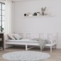 vidaXL Sofá cama madera maciza de pino blanco 80x200 cm vidaXL Sofá cama madera maciza de pino blanco 80x200 cm