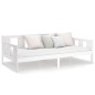 vidaXL Sofá cama madera maciza de pino blanco 80x200 cm vidaXL Sofá cama madera maciza de pino blanco 80x200 cm