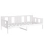 vidaXL Sofá cama madera maciza de pino blanco 80x200 cm vidaXL Sofá cama madera maciza de pino blanco 80x200 cm