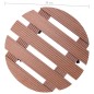 vidaXL Soporte con ruedas para plantas 2 unidades WPC marrón Ø30x7,5cm vidaXL Soporte con ruedas para plantas 2 unidades WPC marrón Ø30x7,5cm