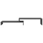 vidaXL Soporte de monitor madera maciza de pino gris (52-101)x22x14 cm vidaXL Soporte de monitor madera maciza de pino gris (52-101)x22x14 cm