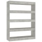 vidaXL Estantería/divisor de espacios gris hormigón 100x30x135 cm vidaXL Estantería/divisor de espacios gris hormigón 100x30x135 cm