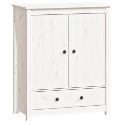 vidaXL Aparador alto madera maciza de pino blanco 83x41,5x100 cm
