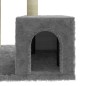 vidaXL Rascador para gatos con postes de sisal gris claro 71 cm vidaXL Rascador para gatos con postes de sisal gris claro 71 cm
