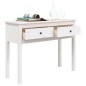 vidaXL Mesa consola de madera maciza de pino blanco 100x35x75 cm vidaXL Mesa consola de madera maciza de pino blanco 100x35x75 cm