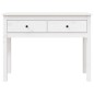 vidaXL Mesa consola de madera maciza de pino blanco 100x35x75 cm vidaXL Mesa consola de madera maciza de pino blanco 100x35x75 cm
