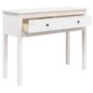 vidaXL Mesa consola de madera maciza de pino blanco 100x35x75 cm vidaXL Mesa consola de madera maciza de pino blanco 100x35x75 cm