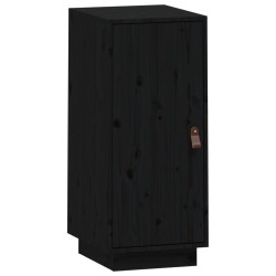 vidaXL Aparador de madera maciza de pino negro 34x40x75 cm