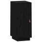 vidaXL Aparador de madera maciza de pino negro 34x40x75 cm vidaXL Aparador de madera maciza de pino negro 34x40x75 cm