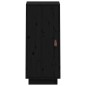 vidaXL Aparador de madera maciza de pino negro 34x40x75 cm vidaXL Aparador de madera maciza de pino negro 34x40x75 cm