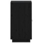 vidaXL Aparador de madera maciza de pino negro 34x40x75 cm vidaXL Aparador de madera maciza de pino negro 34x40x75 cm