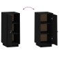 vidaXL Aparador de madera maciza de pino negro 34x40x75 cm vidaXL Aparador de madera maciza de pino negro 34x40x75 cm