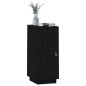 vidaXL Aparador de madera maciza de pino negro 34x40x75 cm vidaXL Aparador de madera maciza de pino negro 34x40x75 cm