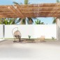 vidaXL Toldo lateral retráctil crema 220x1200 cm vidaXL Toldo lateral retráctil crema 220x1200 cm