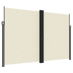 vidaXL Toldo lateral retráctil crema 220x1200 cm