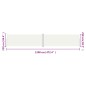vidaXL Toldo lateral retráctil crema 220x1200 cm vidaXL Toldo lateral retráctil crema 220x1200 cm