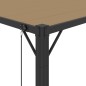 vidaXL Cenador con techo persiana 3x3 m tela y aluminio gris taupé vidaXL Cenador con techo persiana 3x3 m tela y aluminio gris taupé