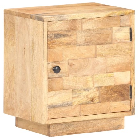 vidaXL Mesita de noche de madera maciza de mango 40x30x45 cm