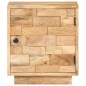 vidaXL Mesita de noche de madera maciza de mango 40x30x45 cm