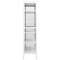 vidaXL Vitrina de acero y vidrio templado blanca 90x40x180 cm vidaXL Vitrina de acero y vidrio templado blanca 90x40x180 cm