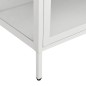 vidaXL Vitrina de acero y vidrio templado blanca 90x40x180 cm vidaXL Vitrina de acero y vidrio templado blanca 90x40x180 cm